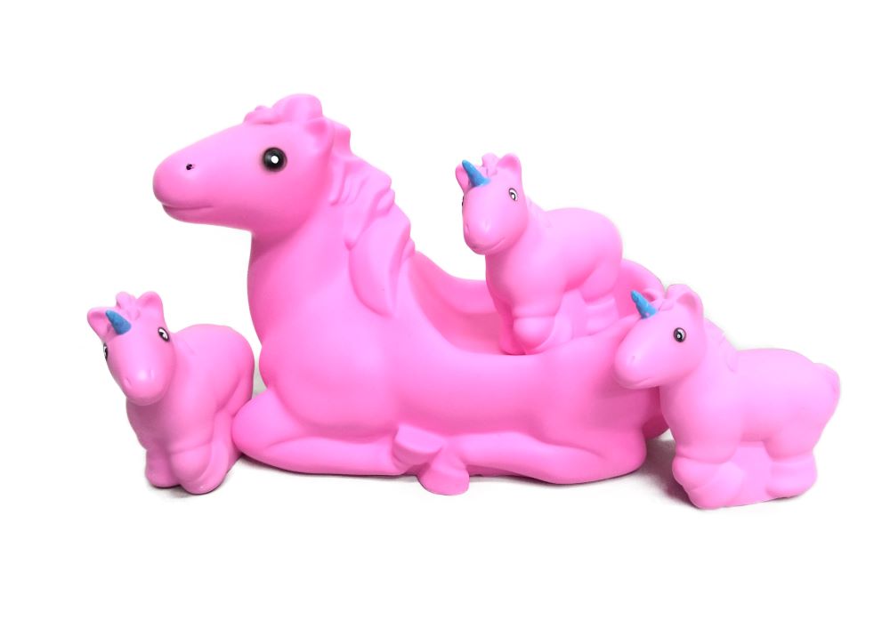 Foto 2 | Juguetes para la Bañera BF Toys color Rosa Familia de Unicornios de Hule