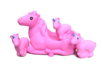 Foto 2 | Juguetes para la Bañera BF Toys color Rosa Familia de Unicornios de Hule