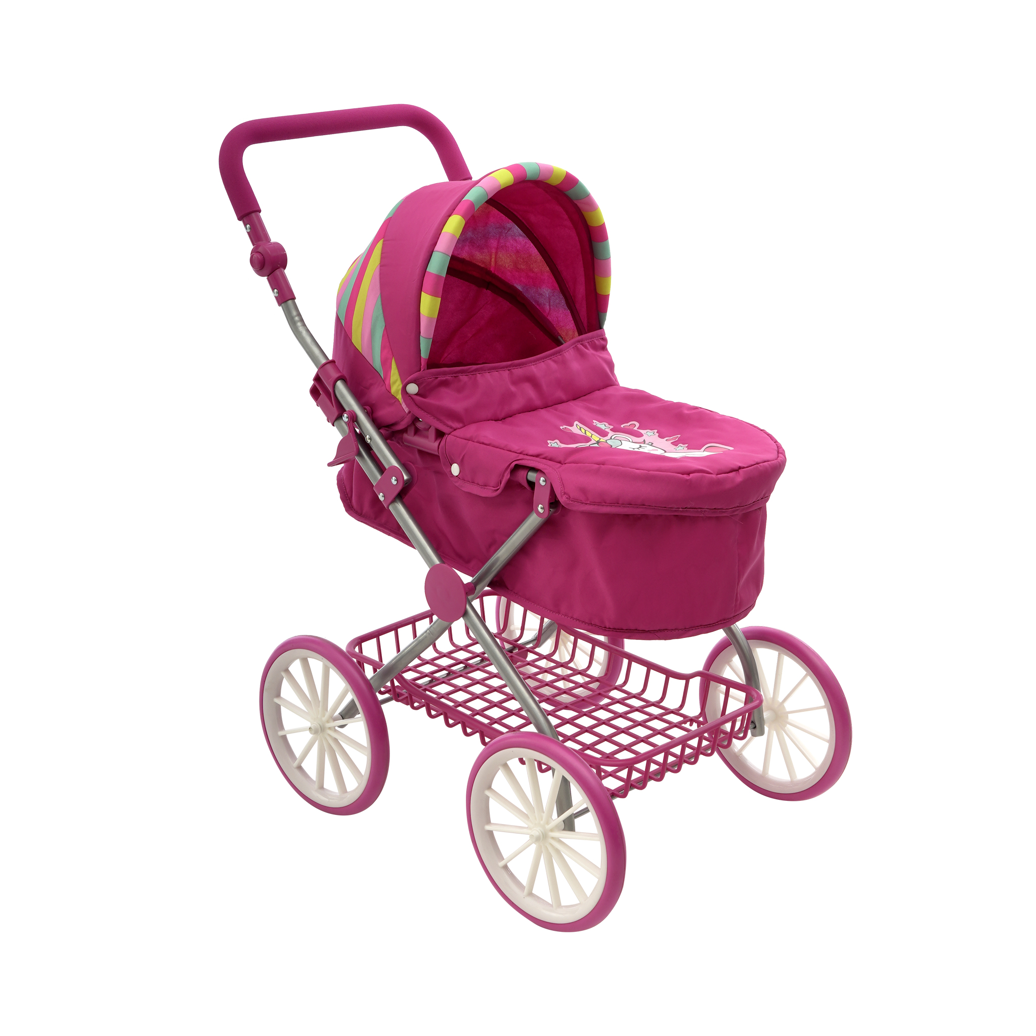 Foto 1 | Carriola Para Niña De Juguete Plegable Unicornio