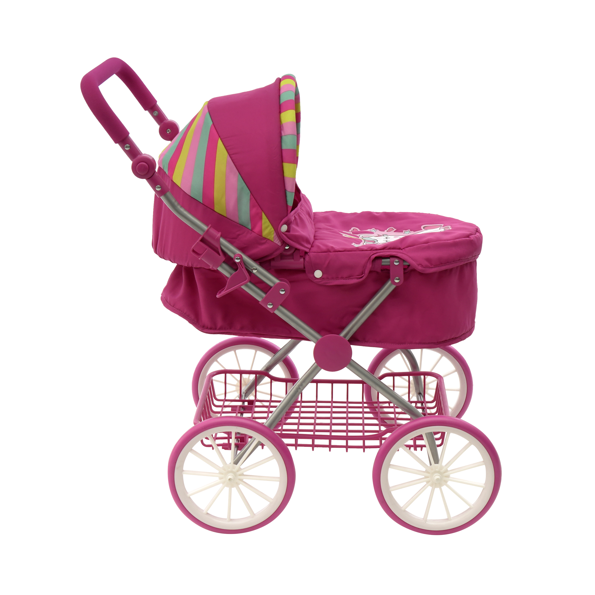 Foto 2 | Carriola Para Niña De Juguete Plegable Unicornio
