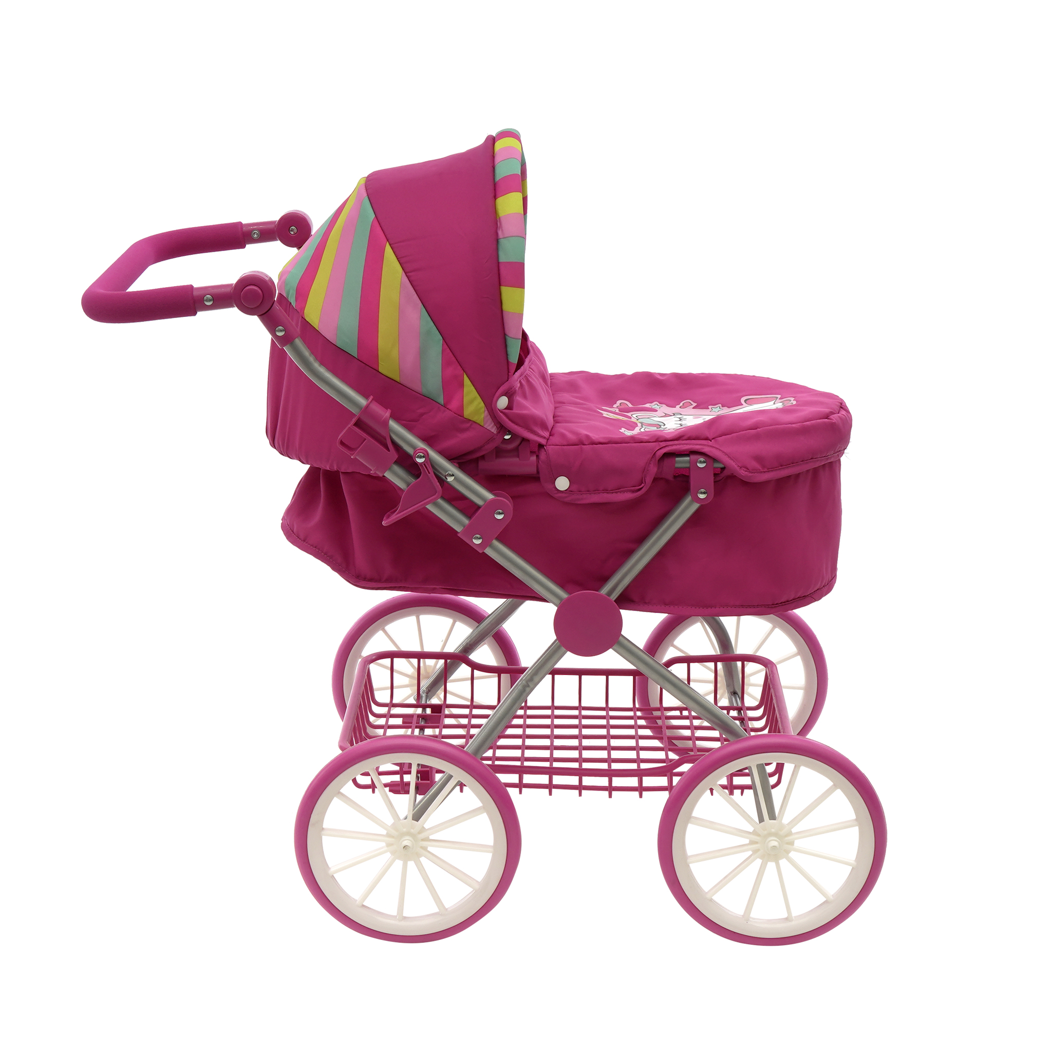 Foto 4 pulgar | Carriola Para Niña De Juguete Plegable Unicornio