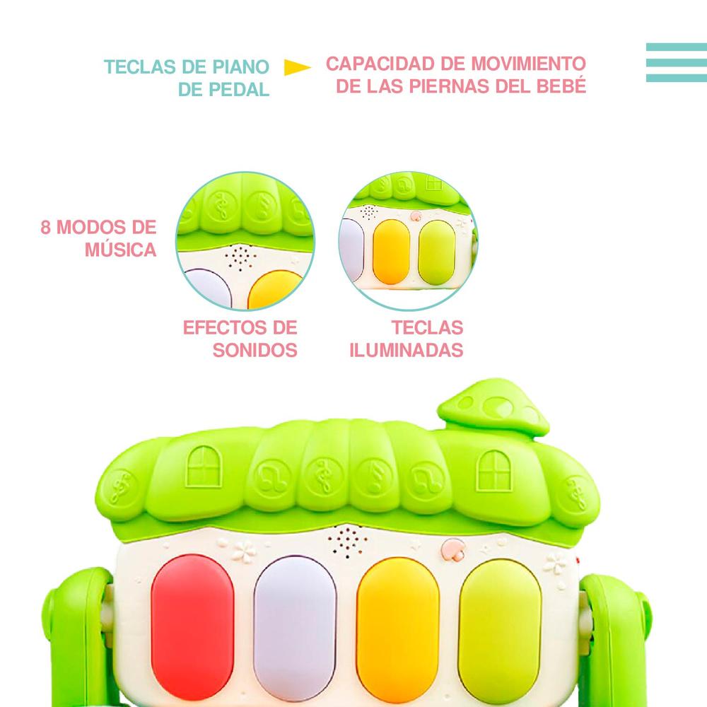 Foto 5 pulgar | Tapete de Ejercicio Didáctico Yei Verde con Sonido para Bebé