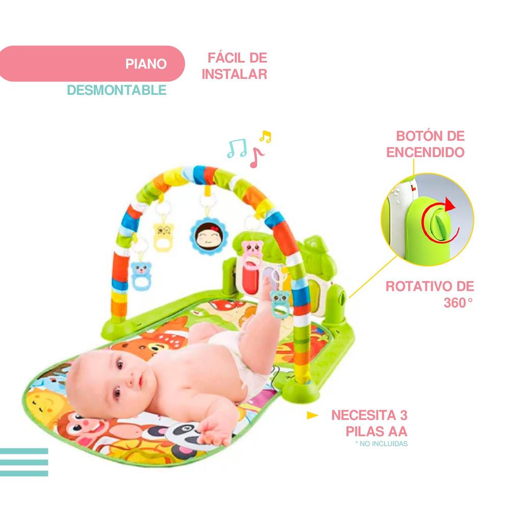 Foto 7 pulgar | Tapete de Ejercicio Didáctico Yei Verde con Sonido para Bebé