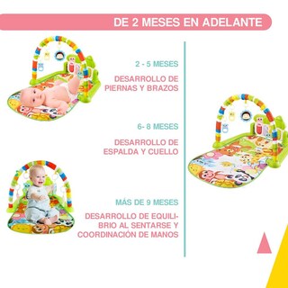 Foto 8 | Tapete de Ejercicio Didáctico Yei Verde con Sonido para Bebé