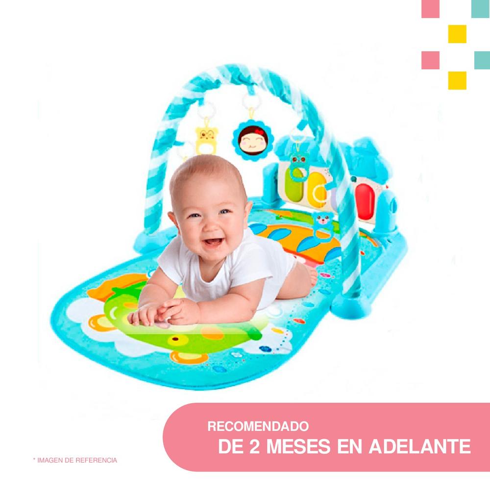 Foto 3 | Tapete de Ejercicio Didáctico YEI Azul con Sonido para Bebé