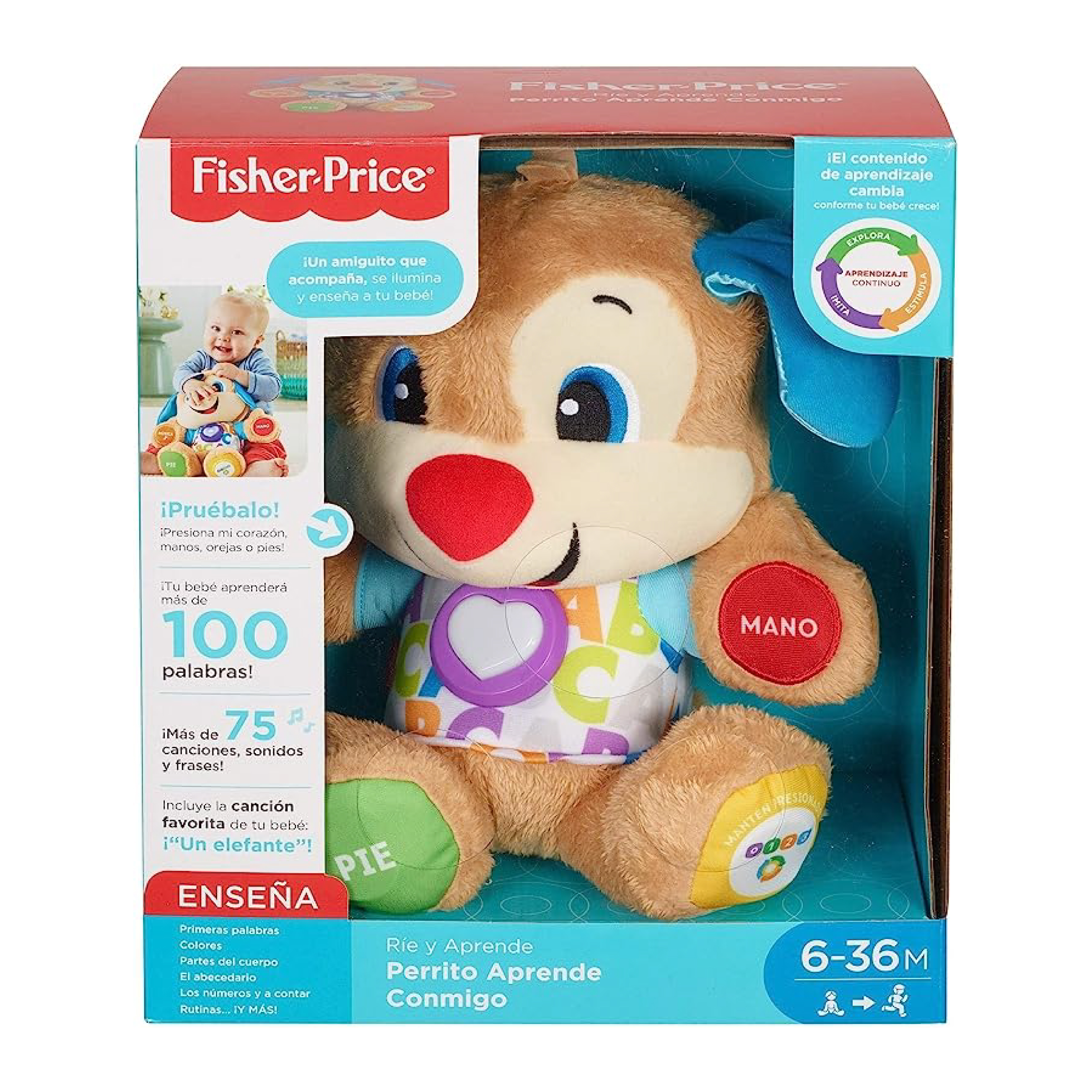 Foto 1 | Fisher Price Ríe y Aprende Perrito Aprende Conmigo