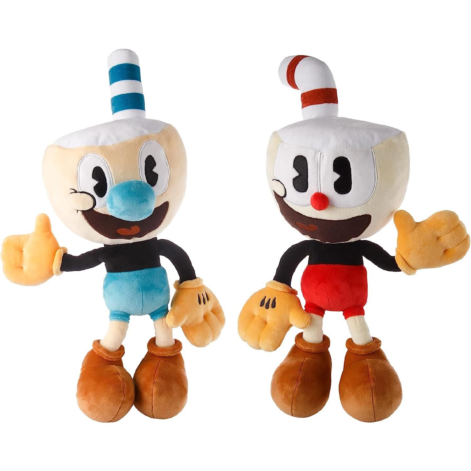 Foto 2 pulgar | Venta Internacional- Muñecos de Peluche The Cuphead Show Cuphead & Mugman 2 PZAS Plush 15'' Doll Series