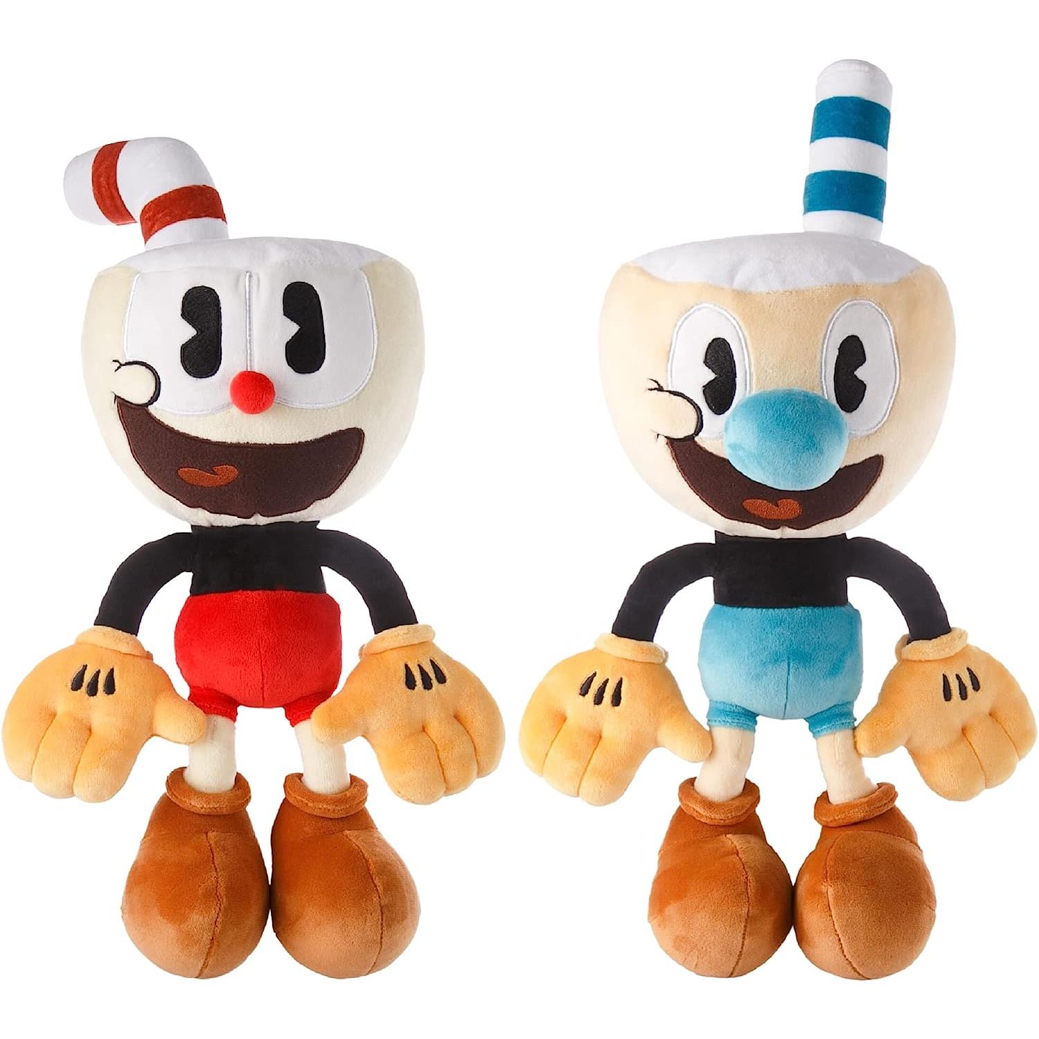 Foto 3 pulgar | Venta Internacional- Muñecos de Peluche The Cuphead Show Cuphead & Mugman 2 PZAS Plush 15'' Doll Series