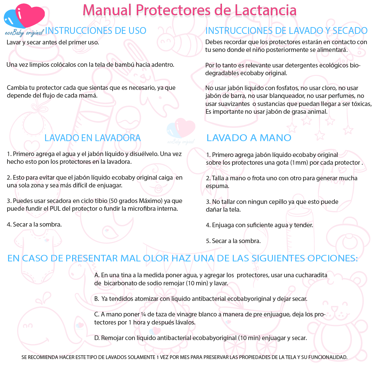 Foto 5 pulgar | Protectores de Lactancia Lavables Ecológicos Tela Ecobaby Original Más Bolsita Wetbag