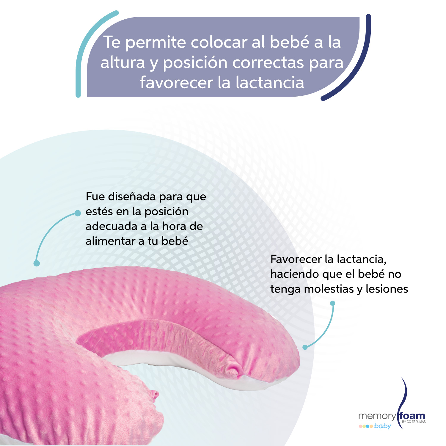 Foto 4 pulgar | Almohada De Lactancia/ Cojín Para Alimentar Bebé Con Biberón  O Fórmula Con Funda Lavable Rosa