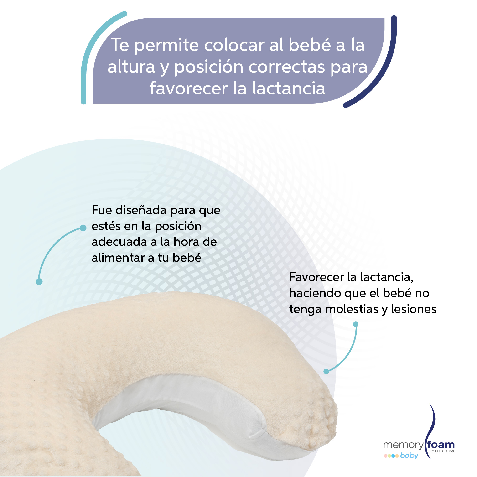 Foto 4 pulgar | Almohada De Lactancia/ Cojín Para Alimentar Bebé Con Biberón  O Fórmula Con Funda Lavable Beige