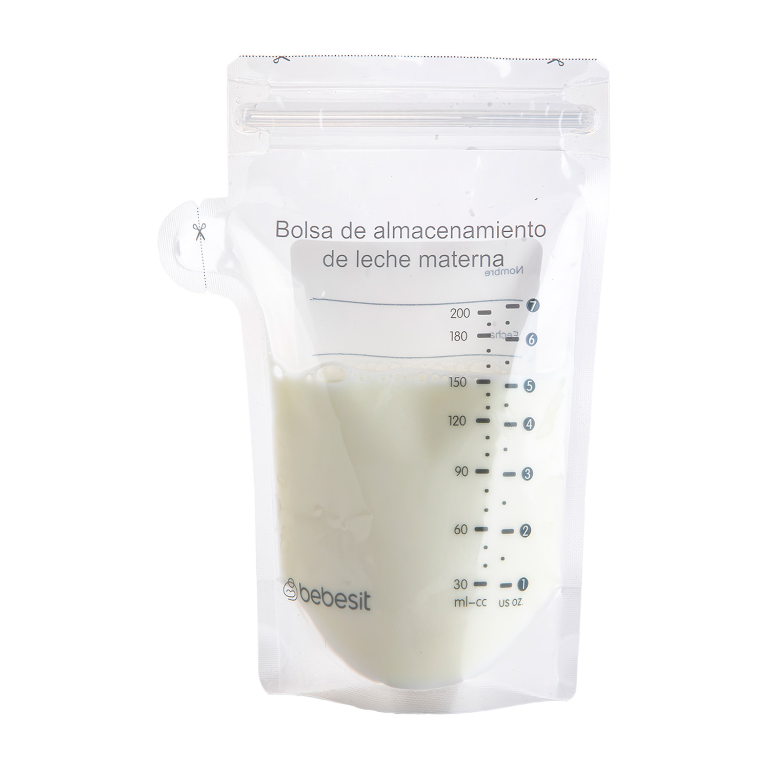 Foto 7 | Pack 30 Bolsas Leche Materna Bebesit Antiderrame 200 Ml