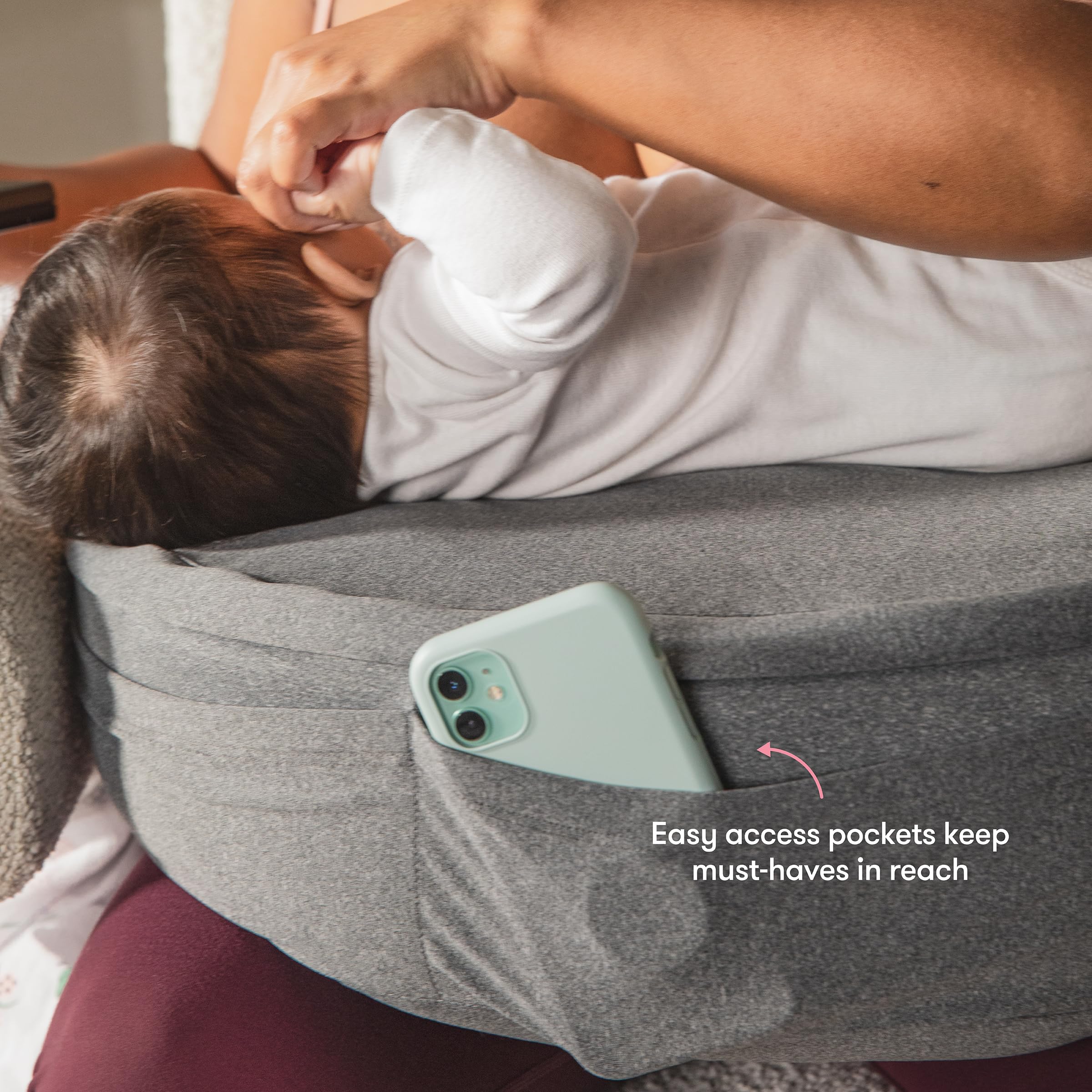 Foto 8 pulgar | Almohada De Lactancia Frida Mom Ajustable Para Amamantar Con Soporte Para La Espalda - Venta Internacional.