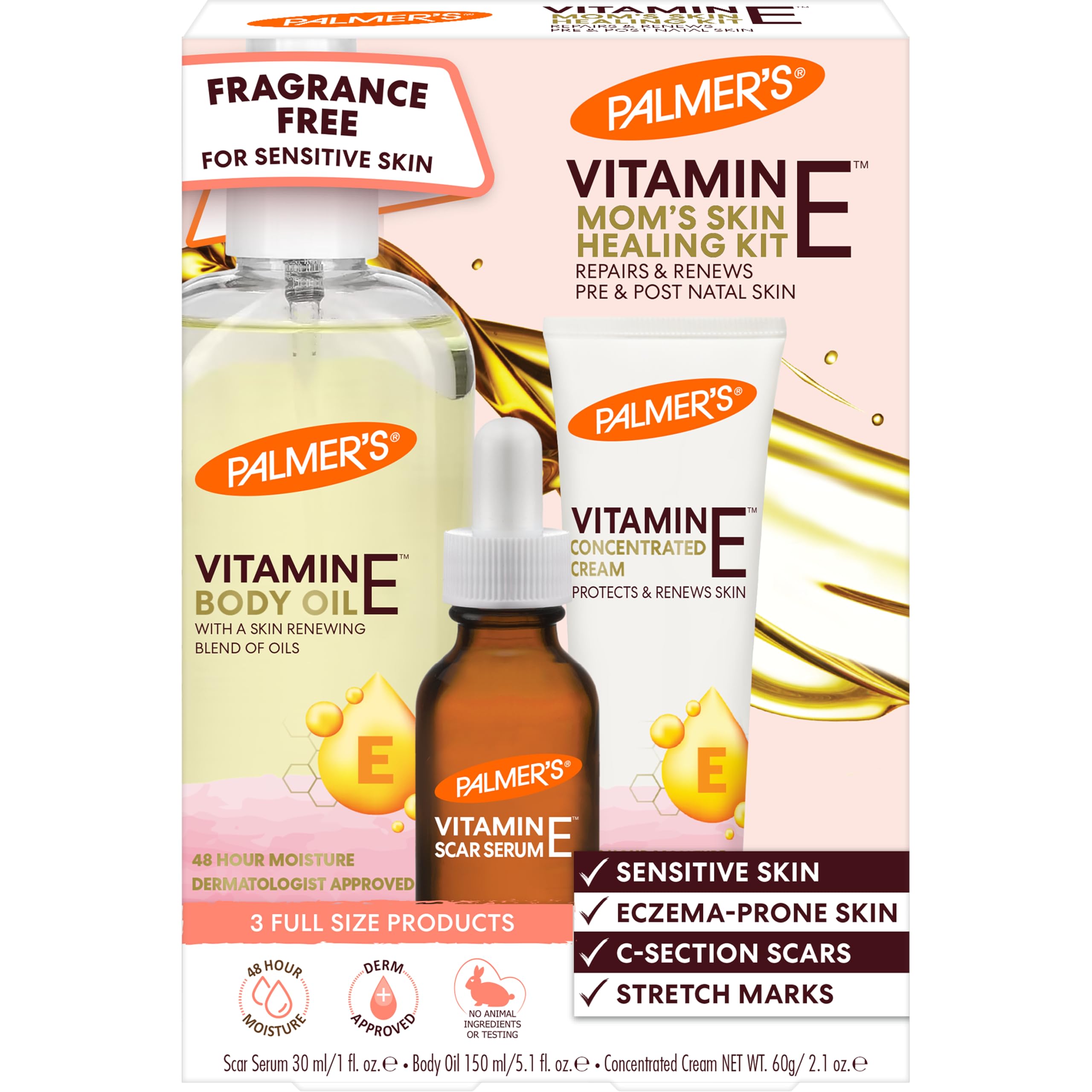 Foto 2 pulgar | Kit De Cuidado Corporal Palmer's Vitamin E Mom's Skin Healing - Venta Internacional.