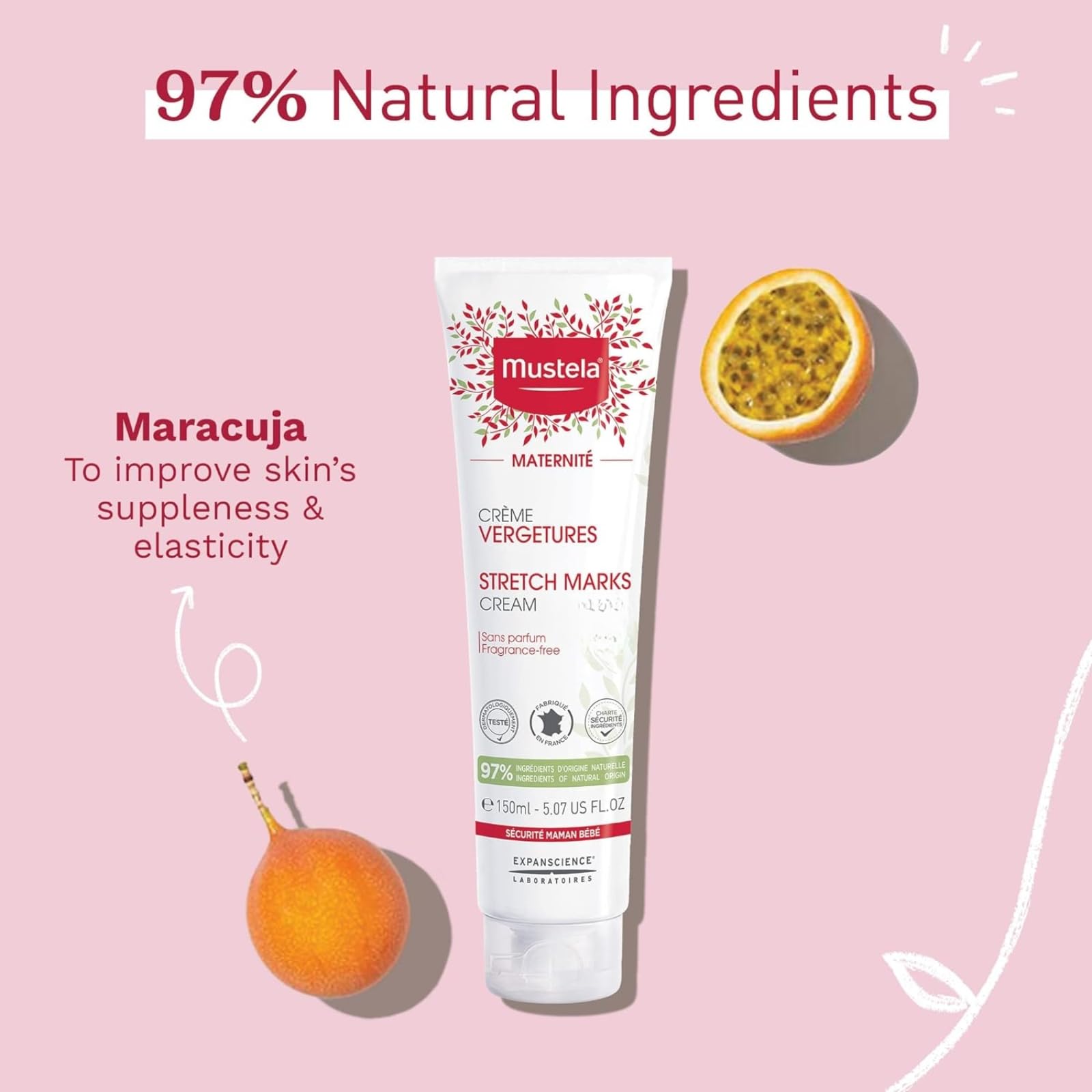 Foto 3 pulgar | Crema Para Estrías Mustela Maternity & Embarazo 150 Ml - Venta Internacional.