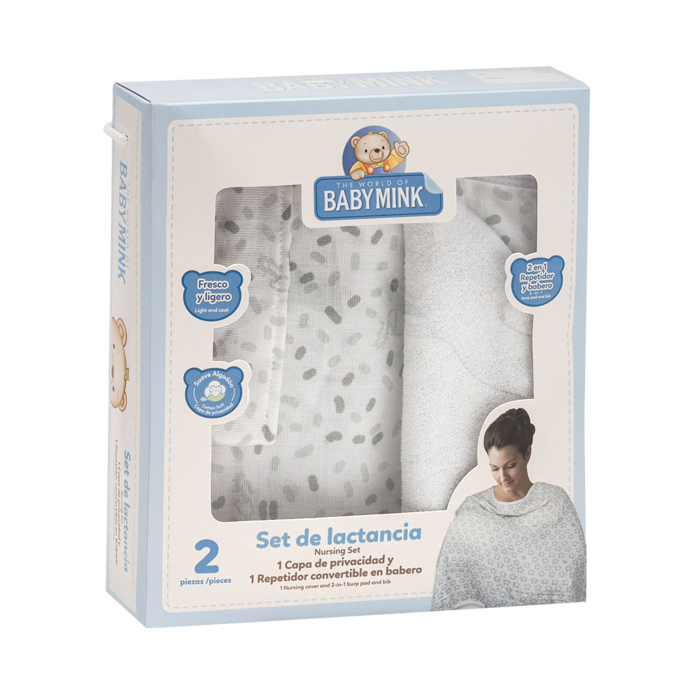 Foto 1 | Set De Capa Para Lactancia Y Repetidor Baby Mink Bm06e (muselina 100% Algodón)