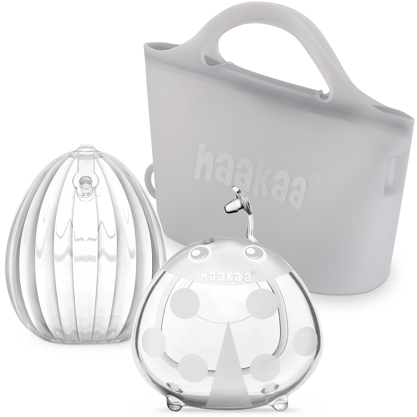 Foto 2 pulgar | Set Recolector De Leche Haakaa Shell Pump Con Bolsa De 75 Ml Y 750 Ml - Venta Internacional.
