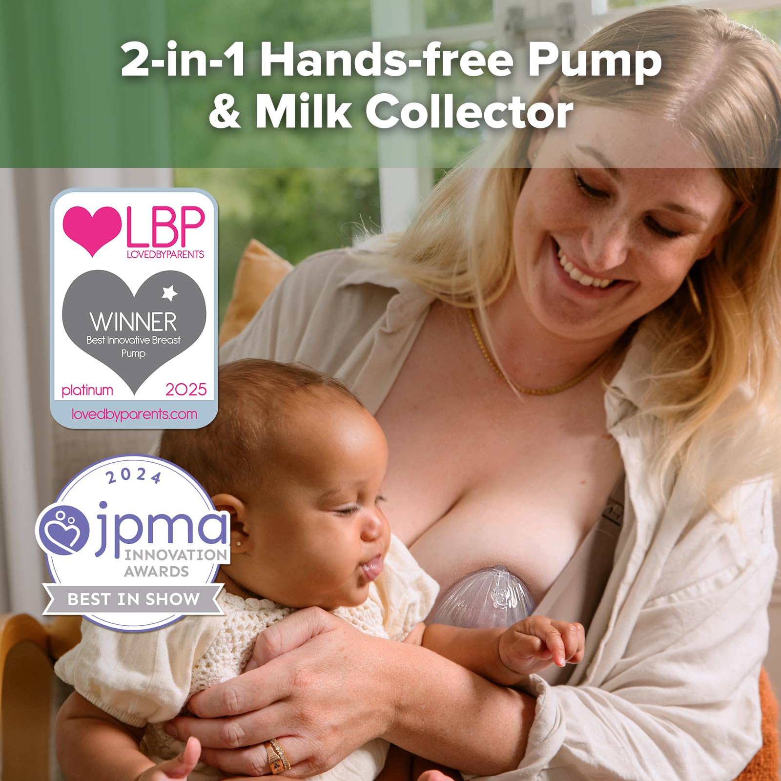 Foto 4 pulgar | Set Recolector De Leche Haakaa Shell Pump Con Bolsa De 75 Ml Y 750 Ml - Venta Internacional.