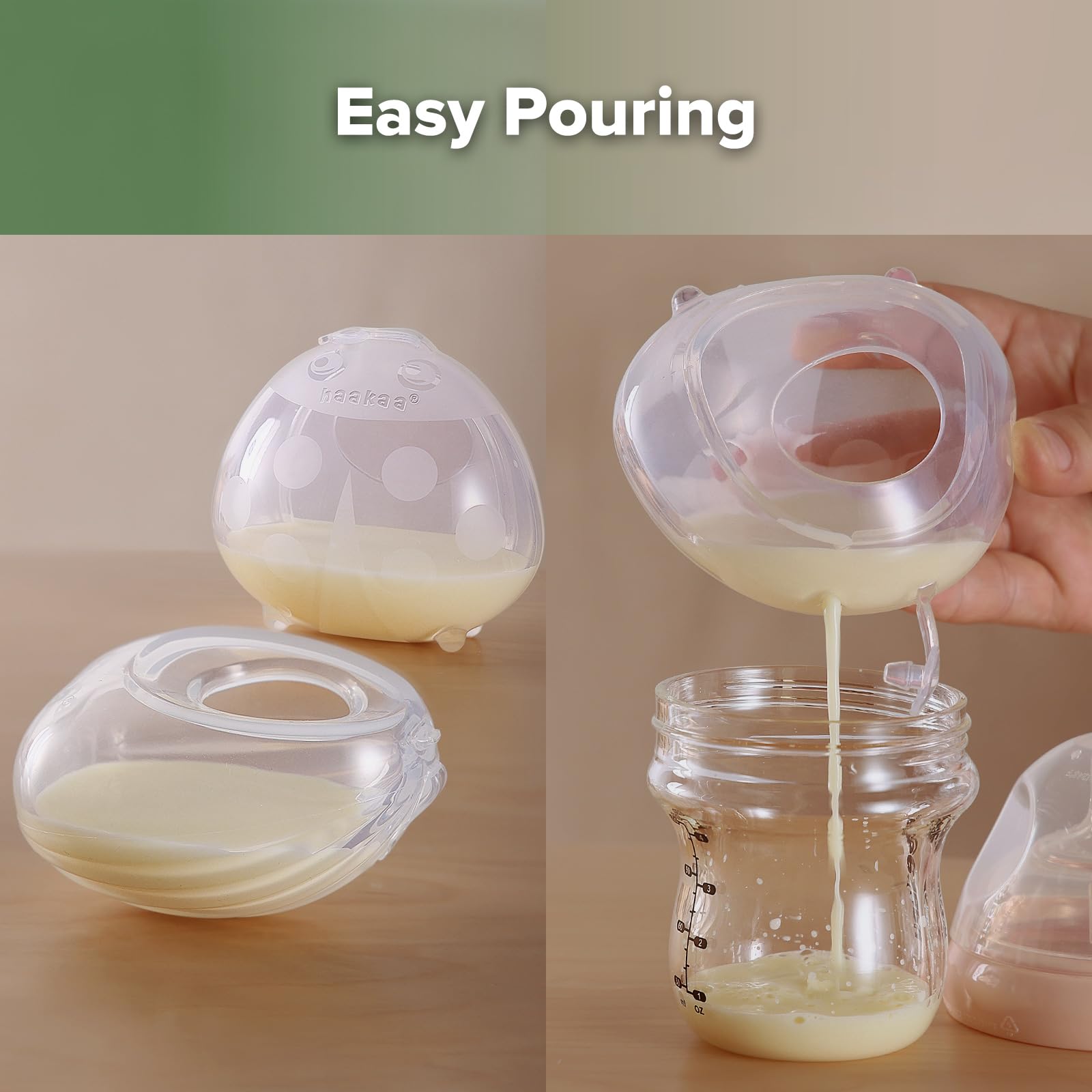 Foto 6 pulgar | Set Recolector De Leche Haakaa Shell Pump Con Bolsa De 75 Ml Y 750 Ml - Venta Internacional.