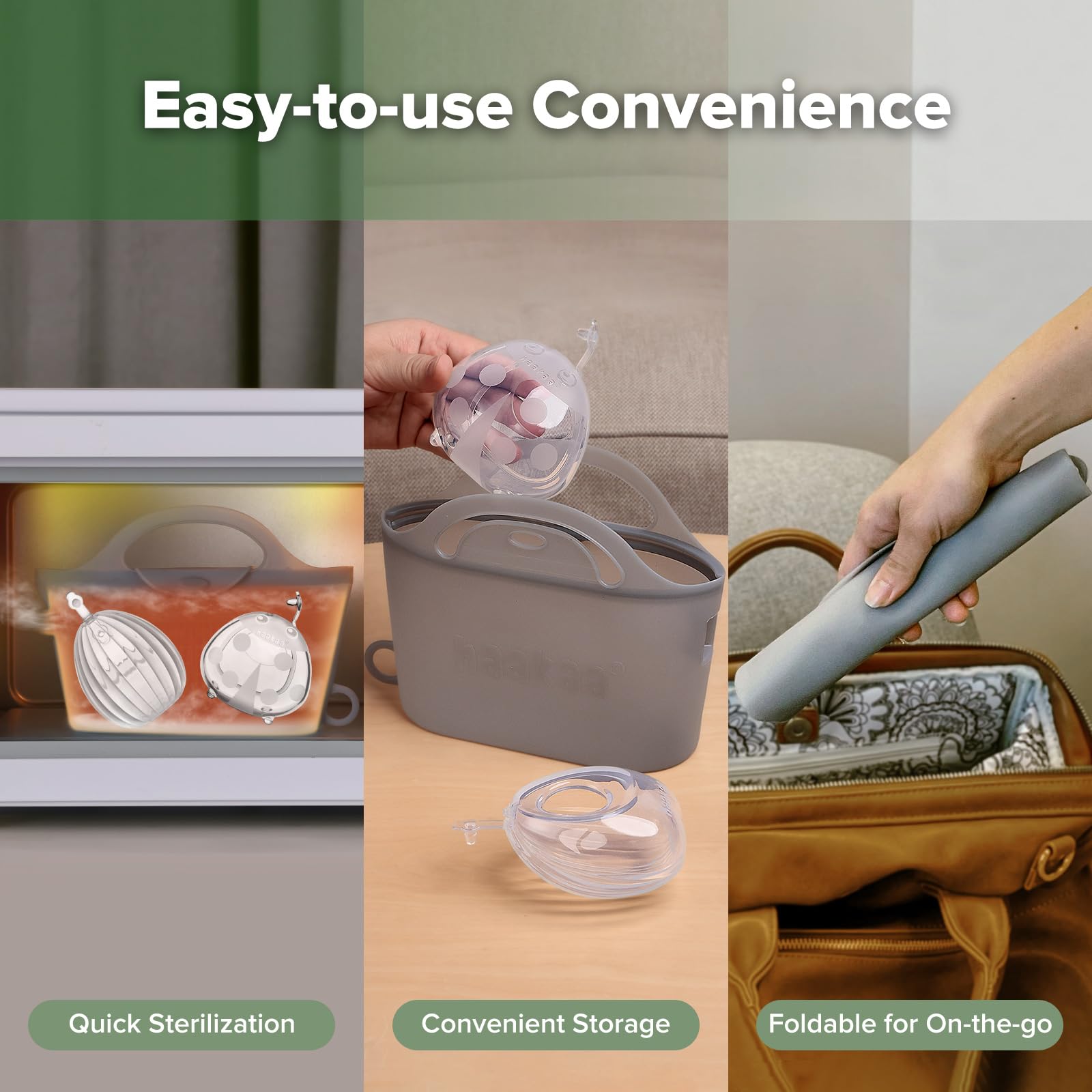 Foto 7 pulgar | Set Recolector De Leche Haakaa Shell Pump Con Bolsa De 75 Ml Y 750 Ml - Venta Internacional.