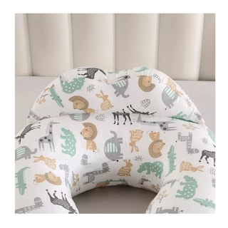 Foto 4 | Almohada Cojín De Lactancia Para Bebé Amamantar Antirreflujo Blanco Dibujos Animales, Belug Blanco