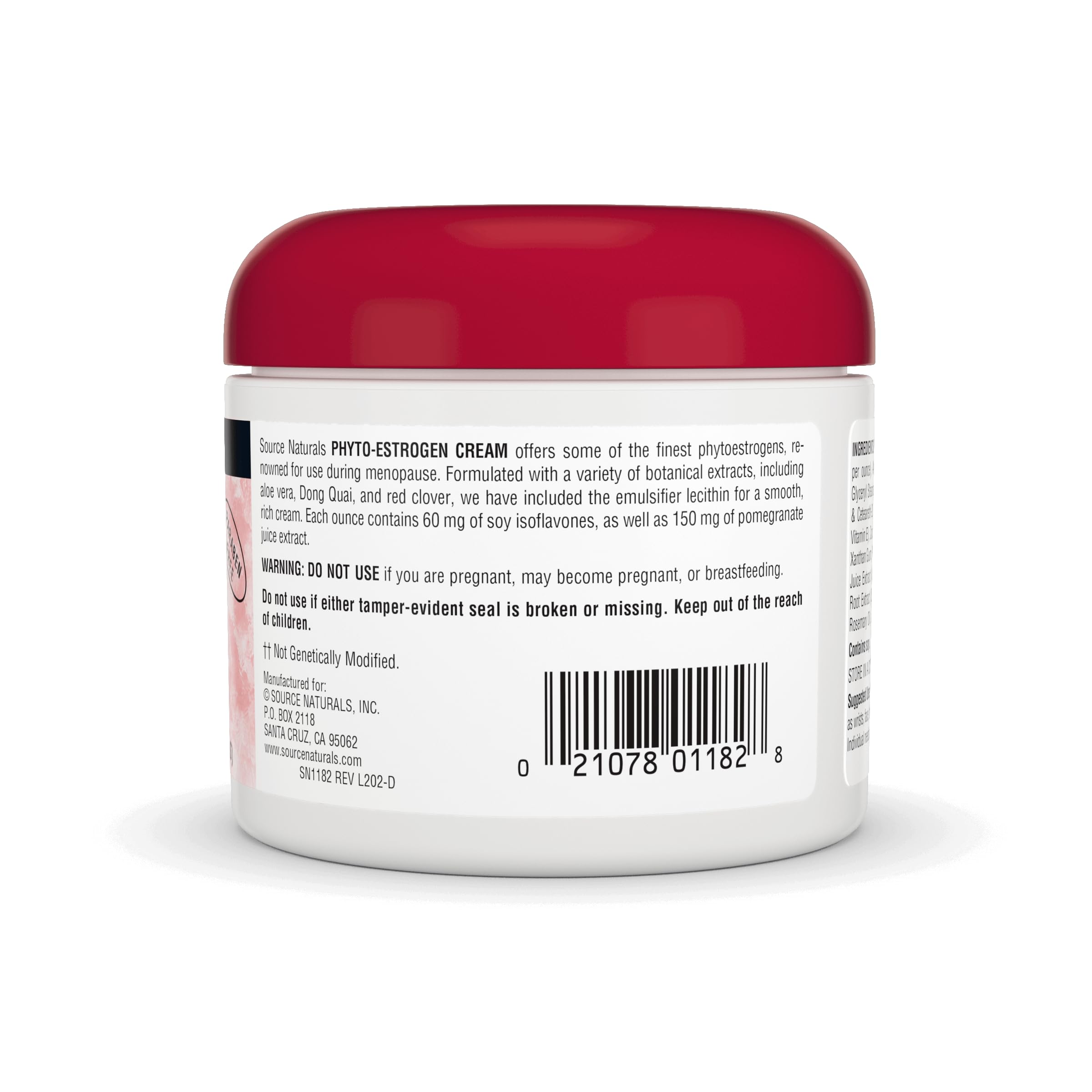 Foto 4 pulgar | Fitoestrógeno Cream Source Naturals, 120 Ml, Sin Parabenos - Venta Internacional.