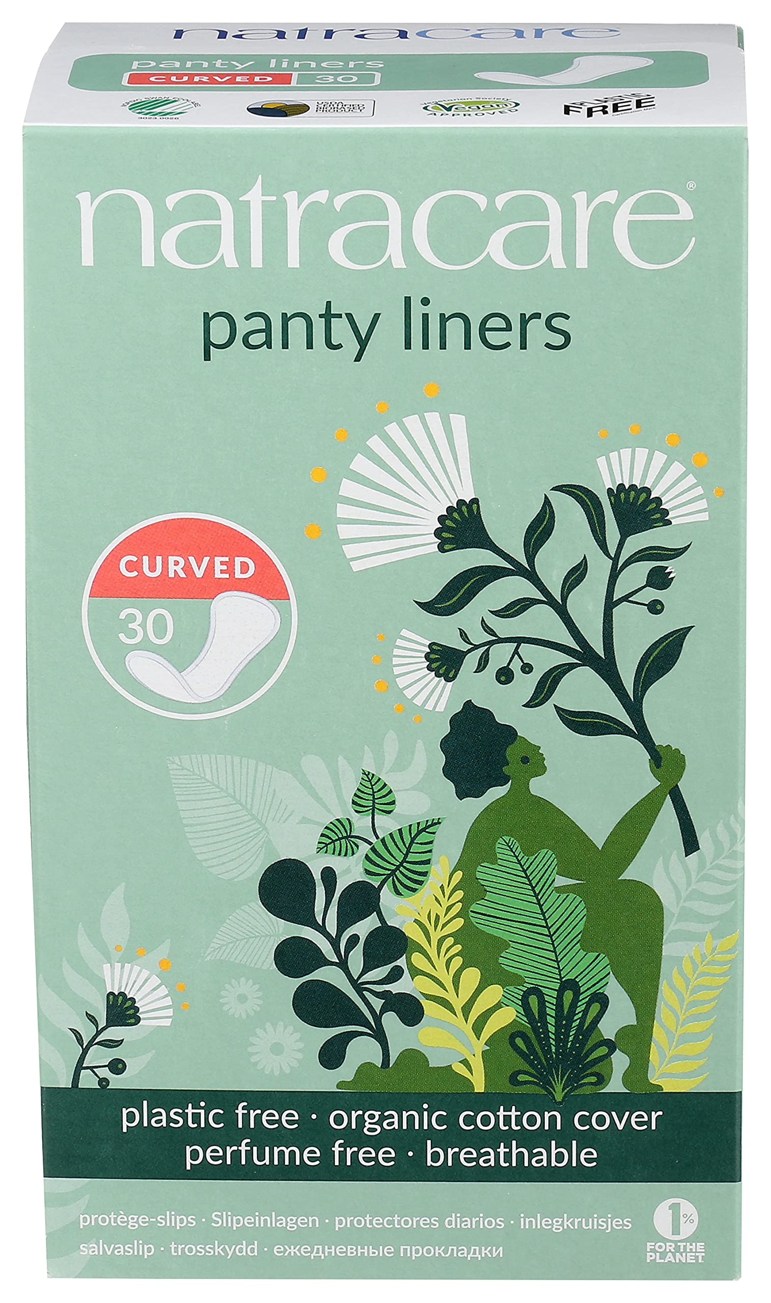 Foto 1 | Protectores de Bragas Natracare 30 Piezas - Venta Internacional