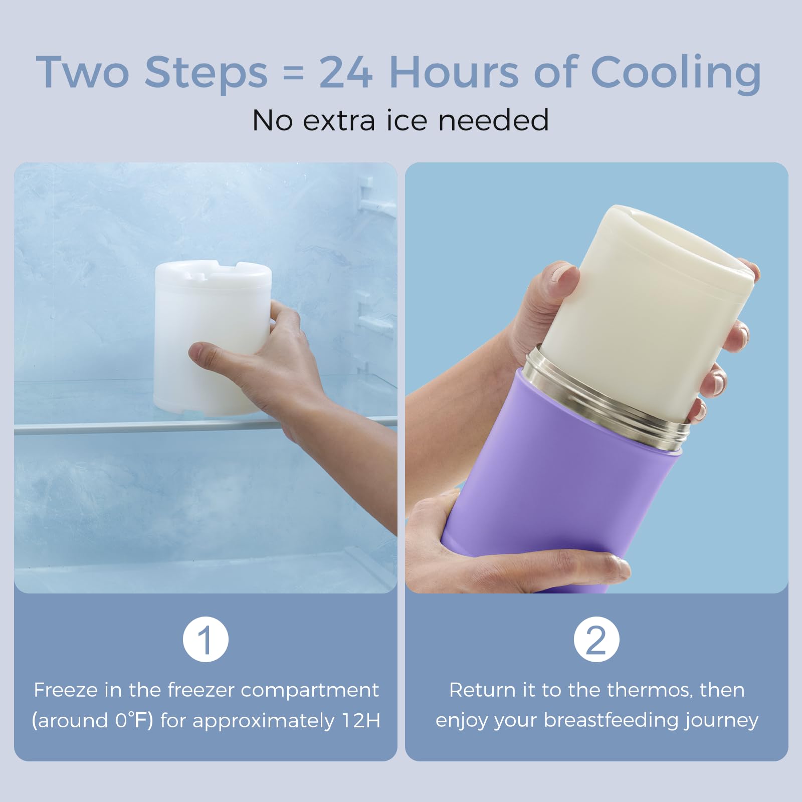 Foto 5 pulgar | Enfriador De Leche Materna Momcozy Portátil, 650 Ml, 24 Horas, Refrigeración, Color Morado - Venta Internacional.