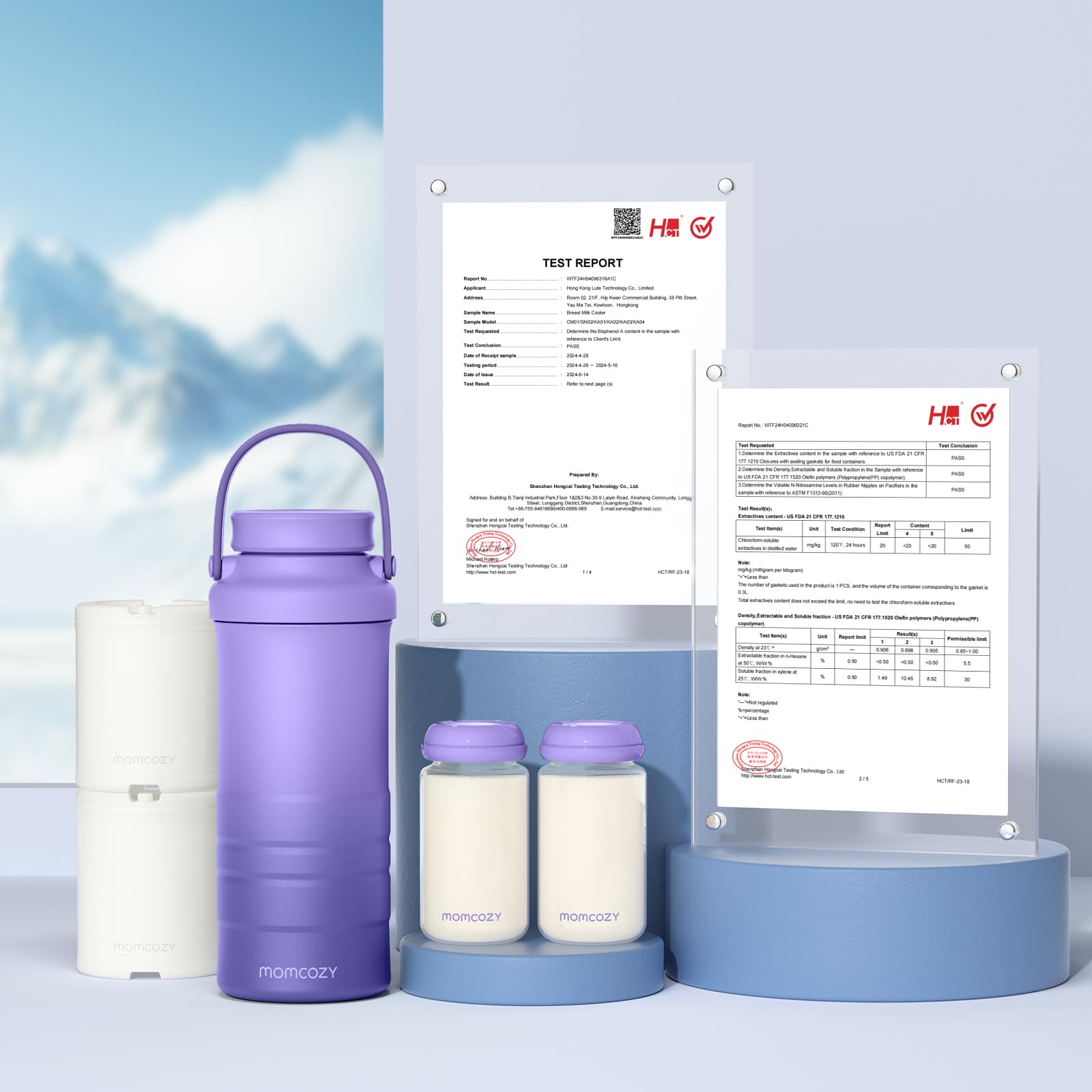 Foto 7 pulgar | Enfriador De Leche Materna Momcozy Portátil, 650 Ml, 24 Horas, Refrigeración, Color Morado - Venta Internacional.