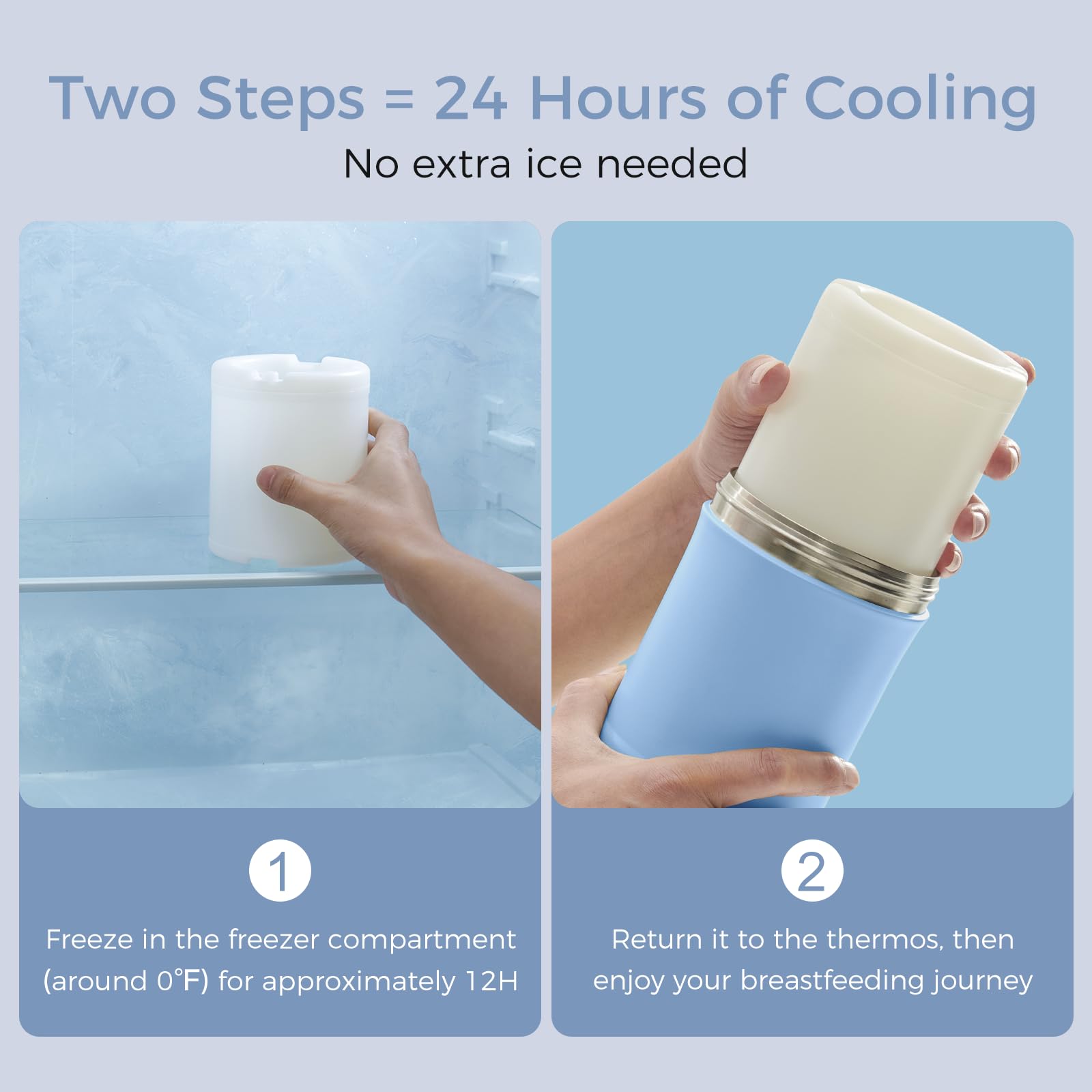 Foto 5 pulgar | Enfriador De Leche Materna Portátil Momcozy De 650 Ml Con 2 Biberones - Venta Internacional.