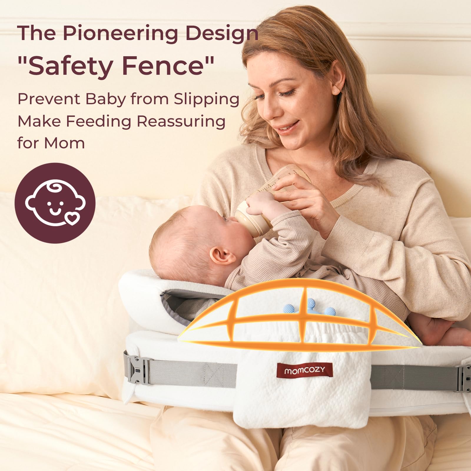 Foto 5 | Almohada De Lactancia Momcozy Cozypro Con Soporte Ergonómico Integral - Venta Internacional.
