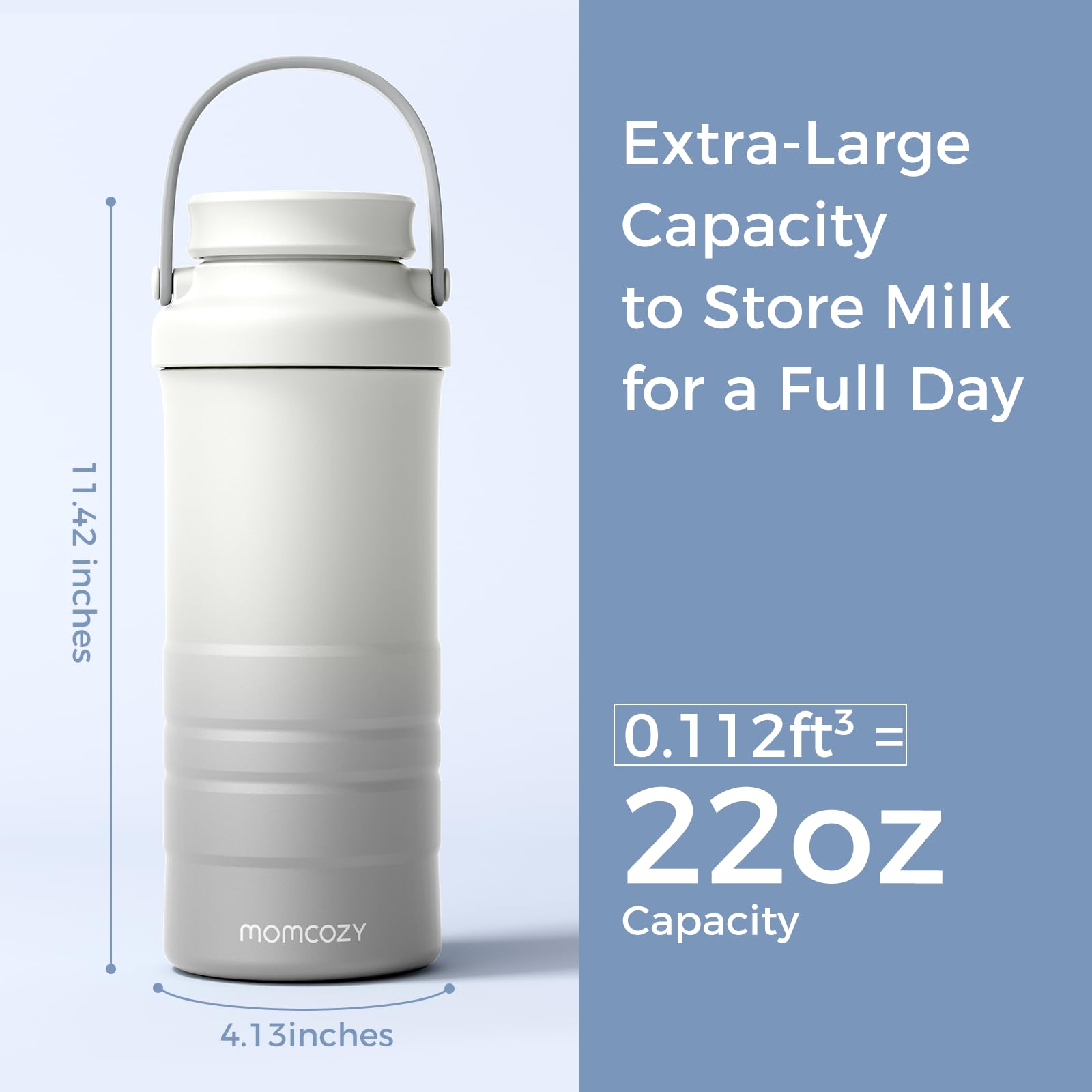 Foto 7 | Enfriador De Leche Materna Portátil Momcozy De 650 Ml Con 2 Biberones - Venta Internacional.