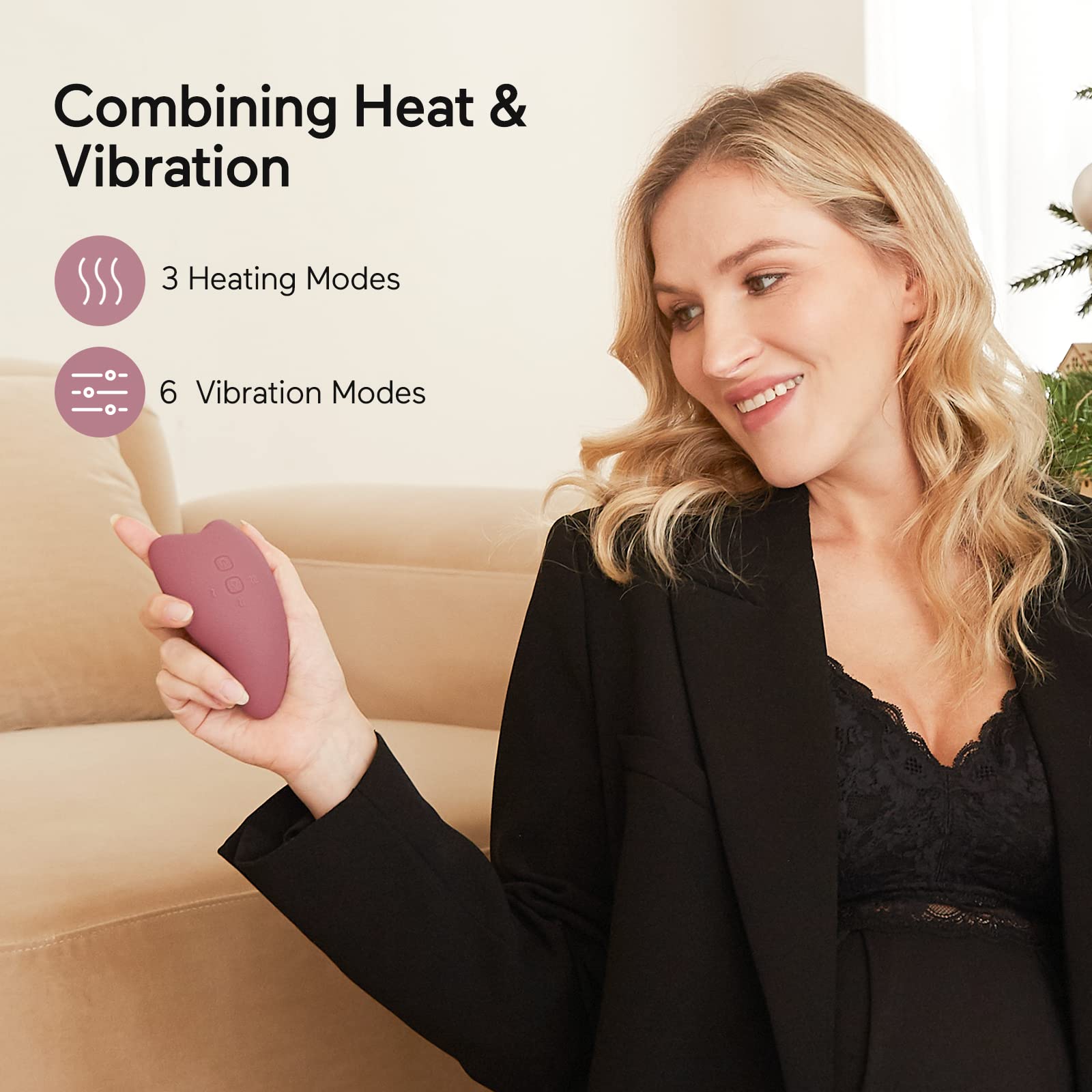 Foto 4 pulgar | Masajeador De Lactancia Momcozy Warming 2 En 1 Con Calor Y Vibración - Venta Internacional.