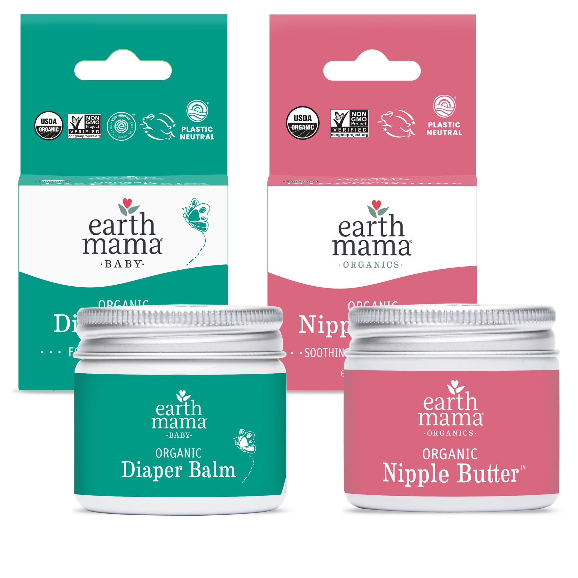 Foto 1 | Crema Para Pezones Y Bálsamo Para Pañales Bundle Earth Mama - Venta Internacional.