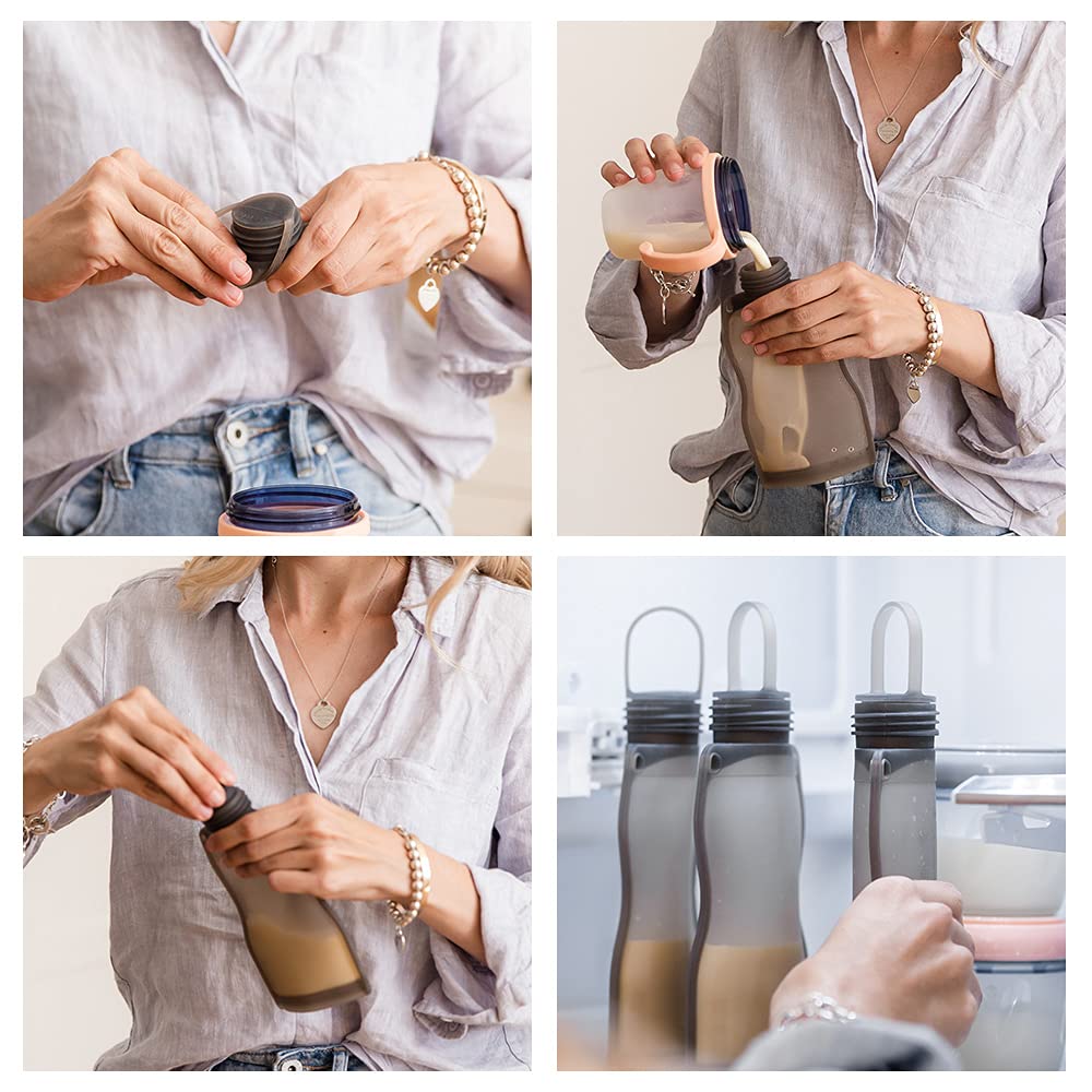 Foto 6 pulgar | Bolsas De Almacenamiento De Leche Materna, De Silicona, Reutilizables, 260 Ml, 10 Unidades - Venta Internacional.