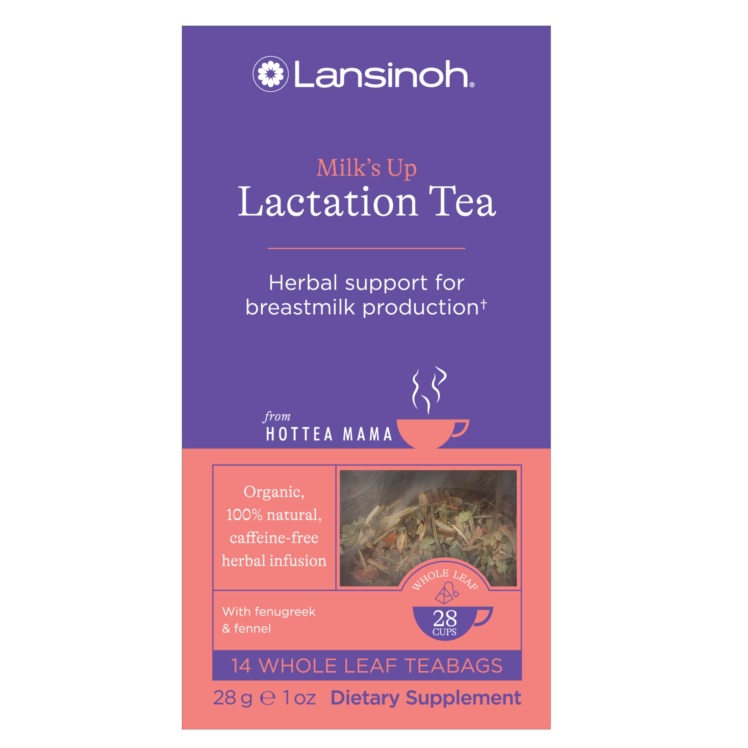 Foto 2 pulgar | Té Lansinoh + Hottea Mama Milk's Up Para Amamantar, 14 Sobres - Venta Internacional.