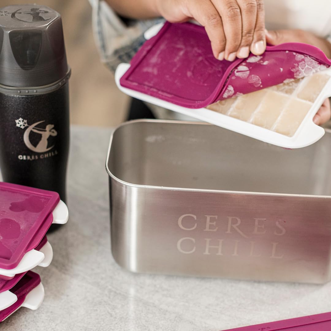 Foto 6 | Contenedor De Almacenamiento De Leche Materna Ceres Chill Milkstache - Venta Internacional.