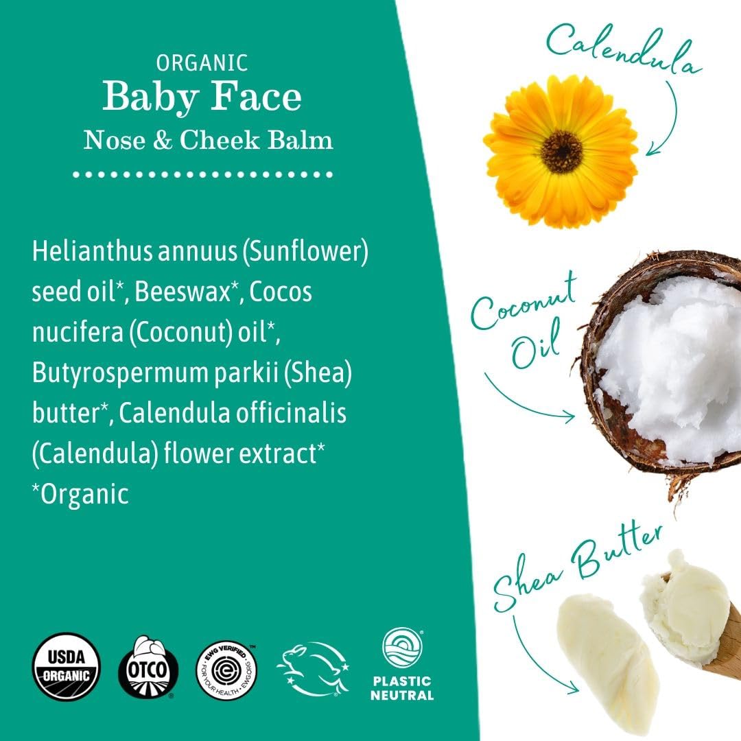 Foto 7 pulgar | Bálsamo Orgánico Para Rostro, Nariz Y Mejillas Para Bebés Moisturizer Earth Mama - Venta Internacional.