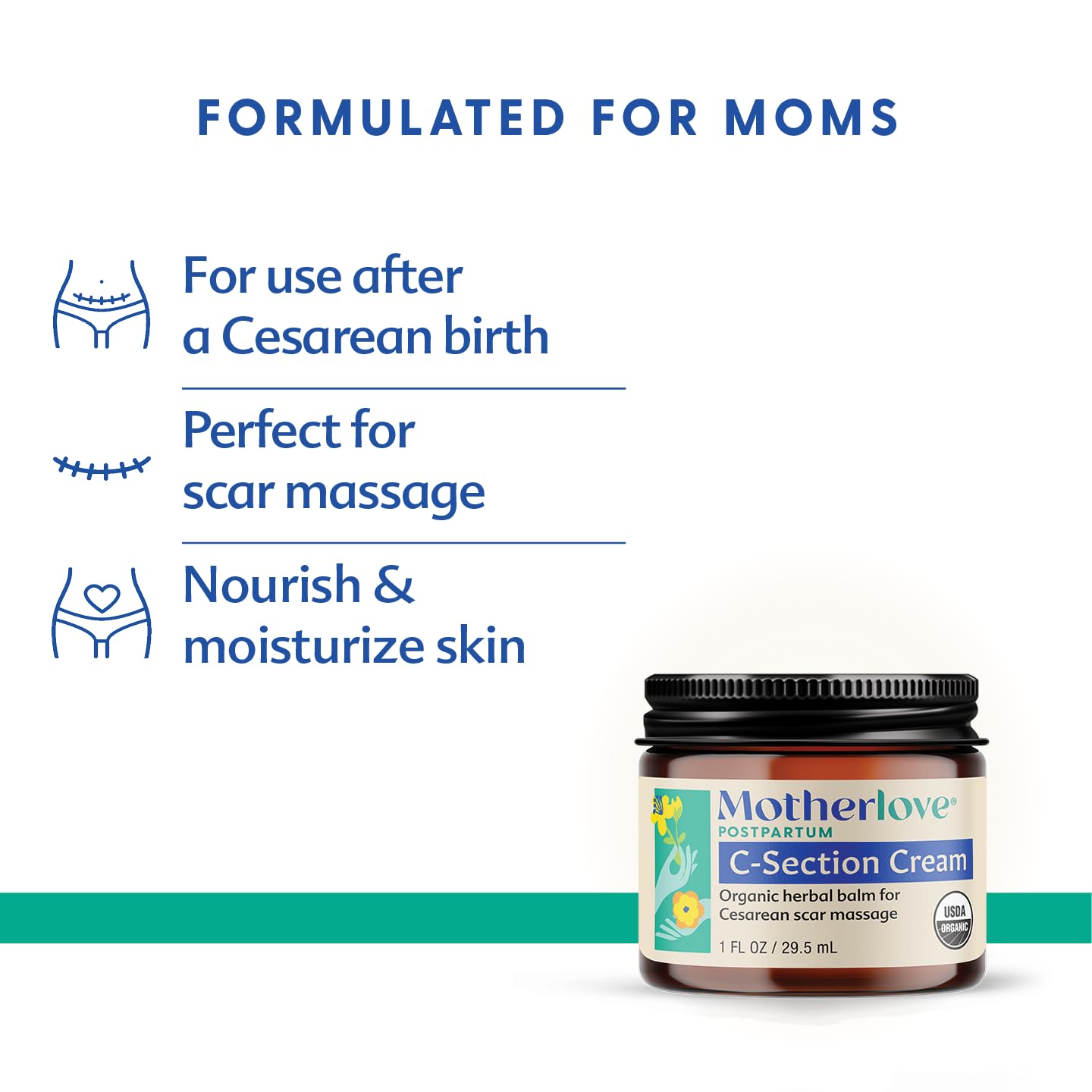 Foto 2 | Crema Orgánica Para Cesárea Cream Motherlove 30 Ml - Venta Internacional.