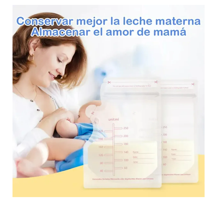Foto 4 pulgar | Bolsa De Almacenamiento De Leche Materna 250ml 160 Piezas