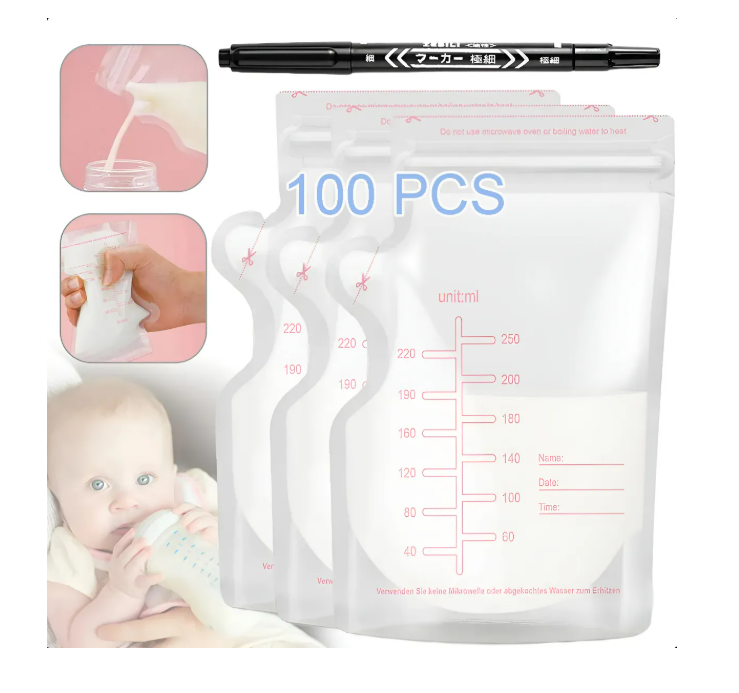 Foto 2 pulgar | Bolsa De Almacenamiento De Leche Materna 250ml 100 Piezas