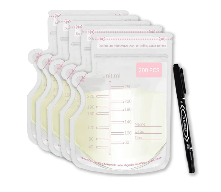 Foto 1 | Bolsa De Almacenamiento De Leche Materna 250ml 200piezas+pen