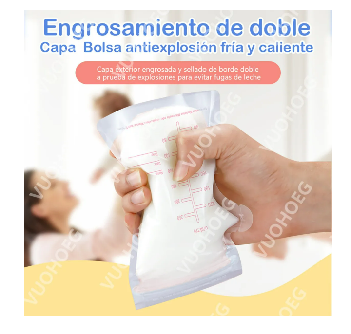 Foto 4 pulgar | Bolsa De Almacenamiento De Leche Materna 250ml 200 Piezas