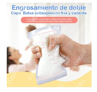 Foto 3 | Bolsa De Almacenamiento De Leche Materna 250ml 200 Piezas