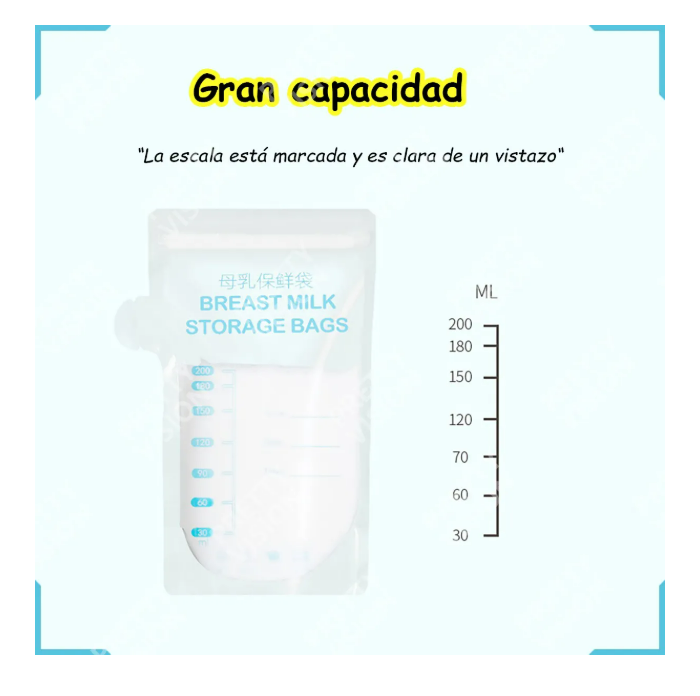 Foto 5 pulgar | 200 Piezas Bolsas Para Leche Materna/bolsas De Lactancia