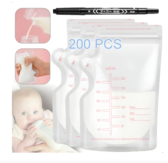 Foto 1 | 200 Piezas Bolsa De Almacenamiento De Leche Materna 250ml