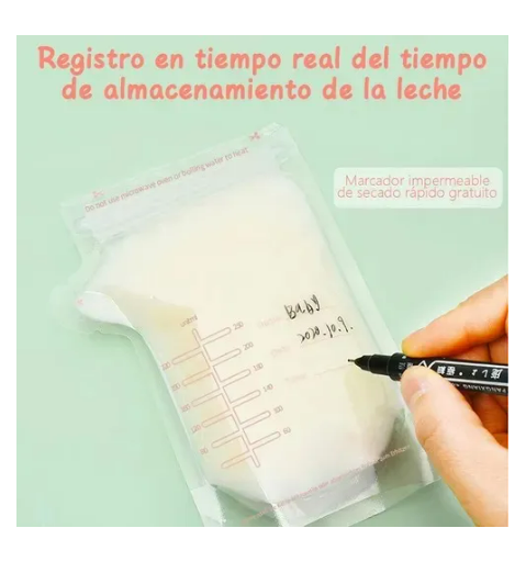Foto 2 | Bolsa De Almacenamiento De Leche Materna 250ml 150 Piezas