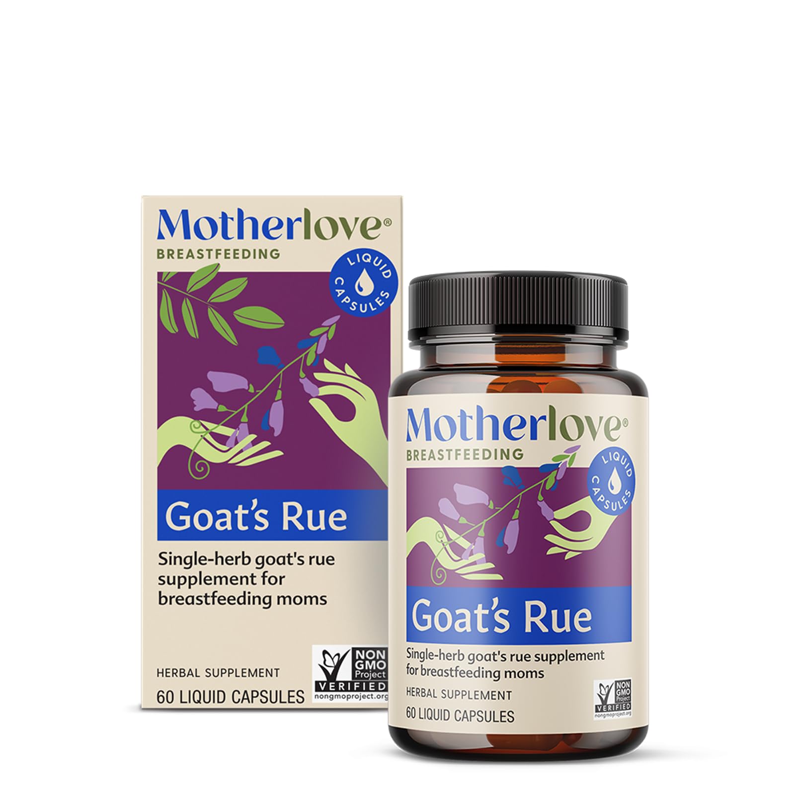 Foto 1 | Suplemento De Lactancia Motherlove Goat's Rue 60 Cápsulas - Venta Internacional.