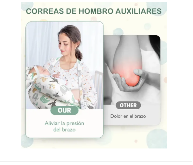 Foto 3 pulgar | Almohada Cojin De Lactancia Para Bebé Amamantar Antirreflujo