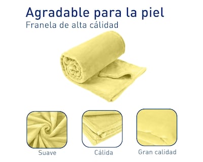 Foto 3 | Cobija Para Bebé Bluelander, Frazada Color Amarillo, Tamaño 117 X 83 Cm.
